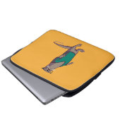 Hipster-Otter-Laptop-Hülse (ohne Text) Laptopschutzhülle (Vorne Knopf)