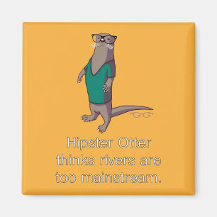 Hipster-Otter-Magnet Magnet