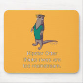 Hipster-Otter Mousepad (Vorne)