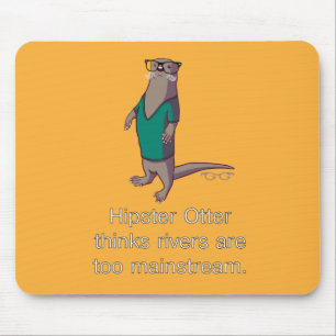 Hipster-Otter Mousepad
