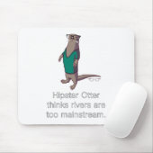 Hipster-Otter Mousepad (Mit Mouse)
