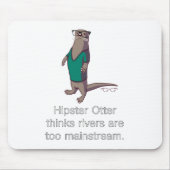 Hipster-Otter Mousepad (Vorne)