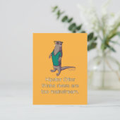 Hipster Otter Postcard Postkarte (Stehend Vorderseite)