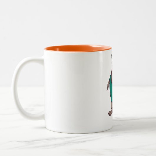 Hipster-Otter-Tasse (ohne Text) Zweifarbige Tasse (Links)