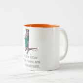 Hipster-Otter-Tasse Zweifarbige Tasse (VorderseiteRechts)