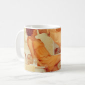 Hipster Pärchen: trendiges Vintages Café. Kaffeetasse (Vorderseite Links)
