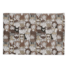 Hipster Pattern Kissenbezug