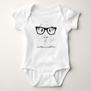 Hipster Pigster Baby Strampler