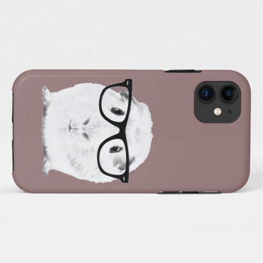 Hipster Pigster Case-Mate iPhone Hülle (Rückseite (Horizontal))