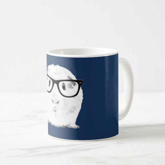 Hipster Pigster Kaffeetasse (VorderseiteRechts)