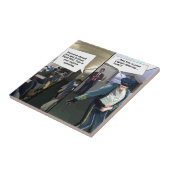 Hipster Pilot Funny Fliese (Seite)