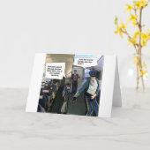 Hipster Pilot Funny Karte (Gelbe Blume)