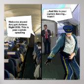 Hipster Pilot Funny Poster (Vorne)