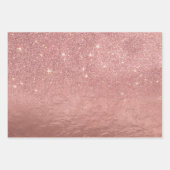 Hipster Pink Orange Illustration Muster Geschenkpapier Set (Vorderseite 2)