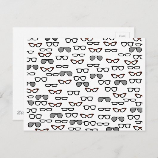 Hipster Postkarte (Vorne/Hinten)