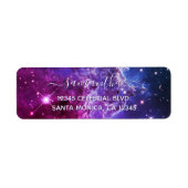 Hipster Purple Ombre Monkey Head Nebula Signature (Vorne)