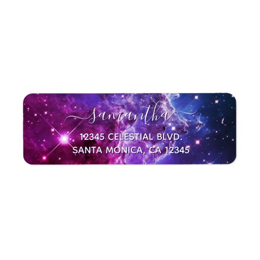 Hipster Purple Ombre Monkey Head Nebula Signature (Vorne)