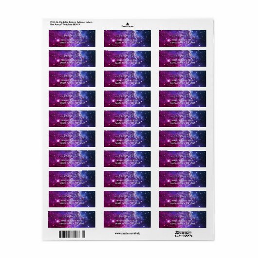 Hipster Purple Ombre Monkey Head Nebula Signature (Vorne)