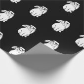 Hipster Rabbit Funny Bunny mit Brille Niedlich Ani Geschenkpapier (Ecke)