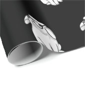 Hipster Rabbit Funny Bunny mit Brille Niedlich Ani Geschenkpapier (Rolleneckpunkt)