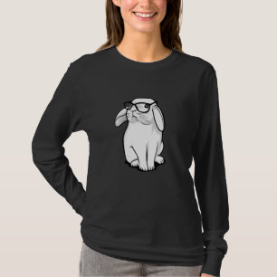 Hipster Rabbit Funny Bunny mit Brille Niedlich Ani T-Shirt