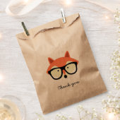 Hipster Red Fox Geschenktütchen (Ausgeschnitten)