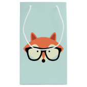 Hipster Red Fox Kleine Geschenktüte (Rückseite)