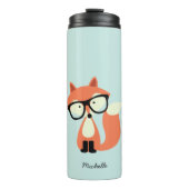 Hipster Red Fox Thermosbecher (Vorderseite)