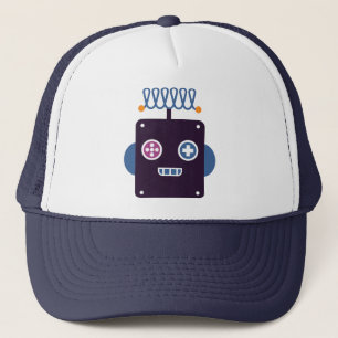 Hipster-Roboter Truckerkappe