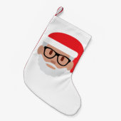Hipster Santa Claus emoji Weihnachtsfeiertag Strum Kleiner Weihnachtsstrumpf (Vorderansicht (hängend))