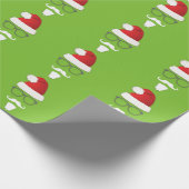 Hipster Santa Claus Geschenkpapier (Ecke)