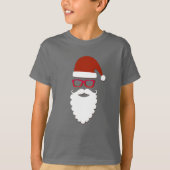 Hipster Santa Claus T-Shirt (Vorderseite)
