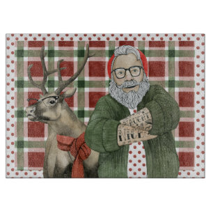 Hipster Santa Collection Schneidebrett