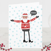 Hipster Santa Feiertagskarte