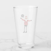 Hipster Santa Glas (Rückseite)
