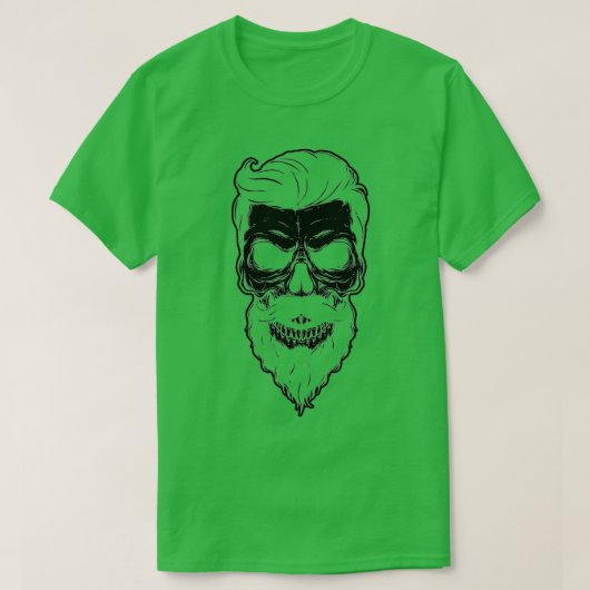 Hipster-Schädelbärte T-Shirt (Design vorne)