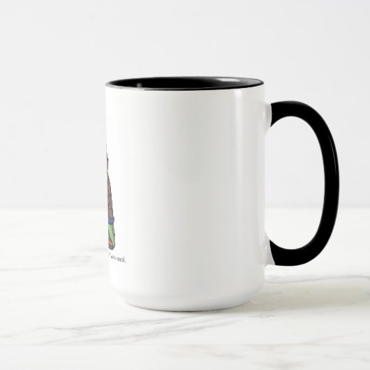 Hipster-Schildkröte-Kaffee-Tasse Tasse (Rechts)