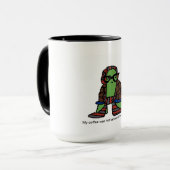 Hipster-Schildkröte-Kaffee-Tasse Tasse (Vorderseite Links)