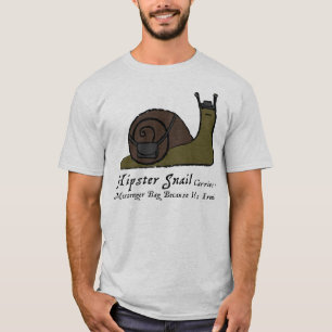 Hipster-Schnecke - helles T-Shirt