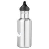 Hipster-Schnurrbart-Aluminium Edelstahlflasche (Rechts)