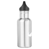 Hipster-Schnurrbart-Aluminium Edelstahlflasche (Links)