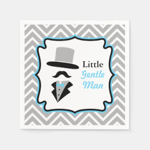 Hipster-Schnurrbart Gentleman Baby Boy Dusche Serviette