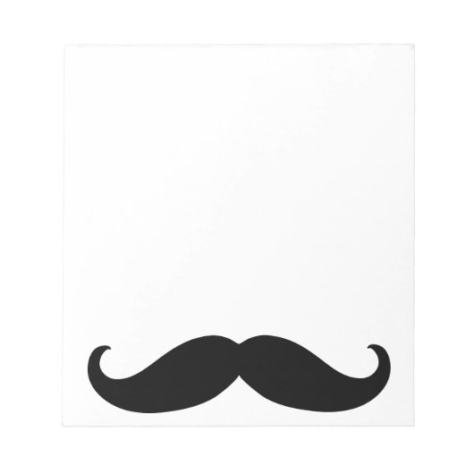 Hipster-Schnurrbart Notizblock (Vorderseite)