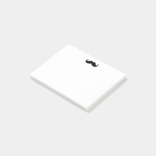 Hipster-Schnurrbart Posten-it® Anmerkung 4x3 Post-it Klebezettel (angewinkelt)