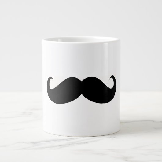 Hipster-Schnurrbart-Tunnel-bohrwagenTasse Jumbo-Tasse (Vorderseite)