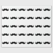 Hipster-Schnurrbart-Verpackungs-Papier Geschenkpapier (Flach)
