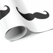 Hipster-Schnurrbart-Verpackungs-Papier Geschenkpapier (Rolleneckpunkt)