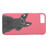 Hipster-schottischer Terrier-Telefon-Kasten für Case-Mate iPhone Hülle (Rückseite (Horizontal))