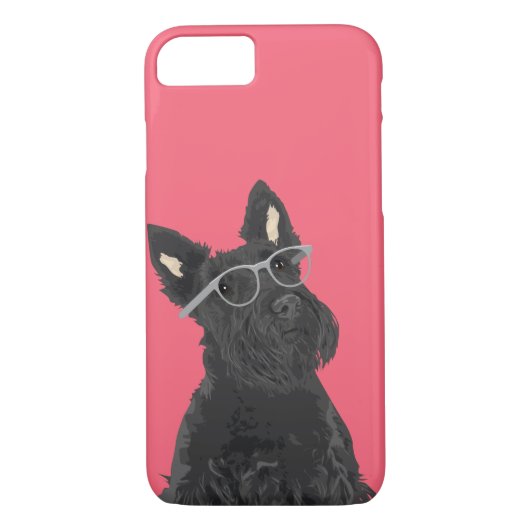 Hipster-schottischer Terrier-Telefon-Kasten für Case-Mate iPhone Hülle (Rückseite)