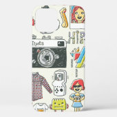 Hipster schwänzen Hand gezeichnet buntes doodle Se Case-Mate iPhone Hülle (Rückseite)